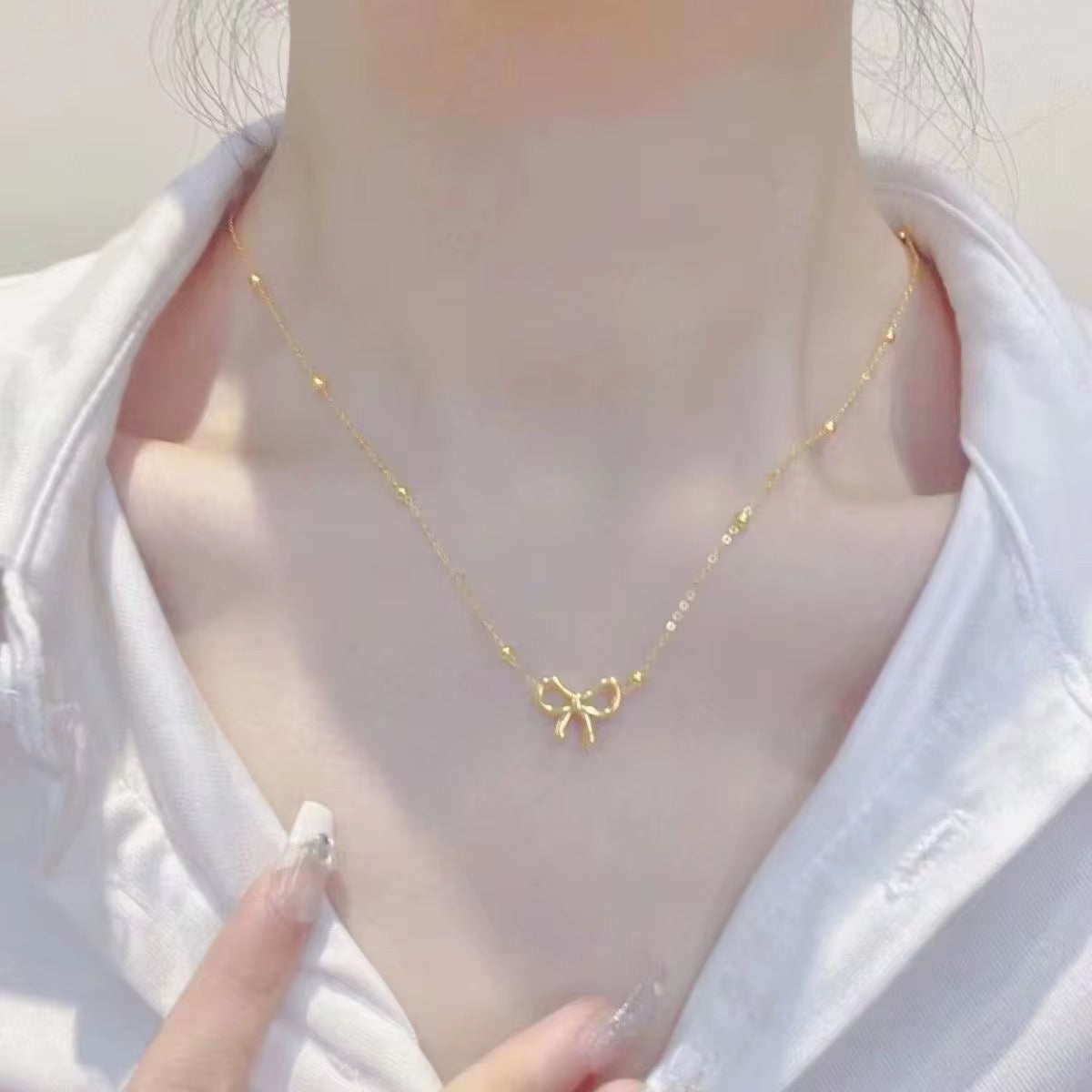 Vega Grace Necklace - 18K Gold Anti-Tarnish
