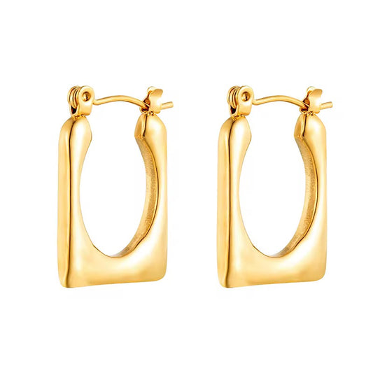 Lucia Hoop Earrings - 18K Gold Anti-Tarnish
