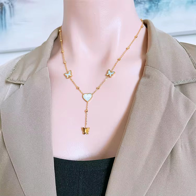 Leka Butterfly Necklace - 18K Gold Anti-Tarnish