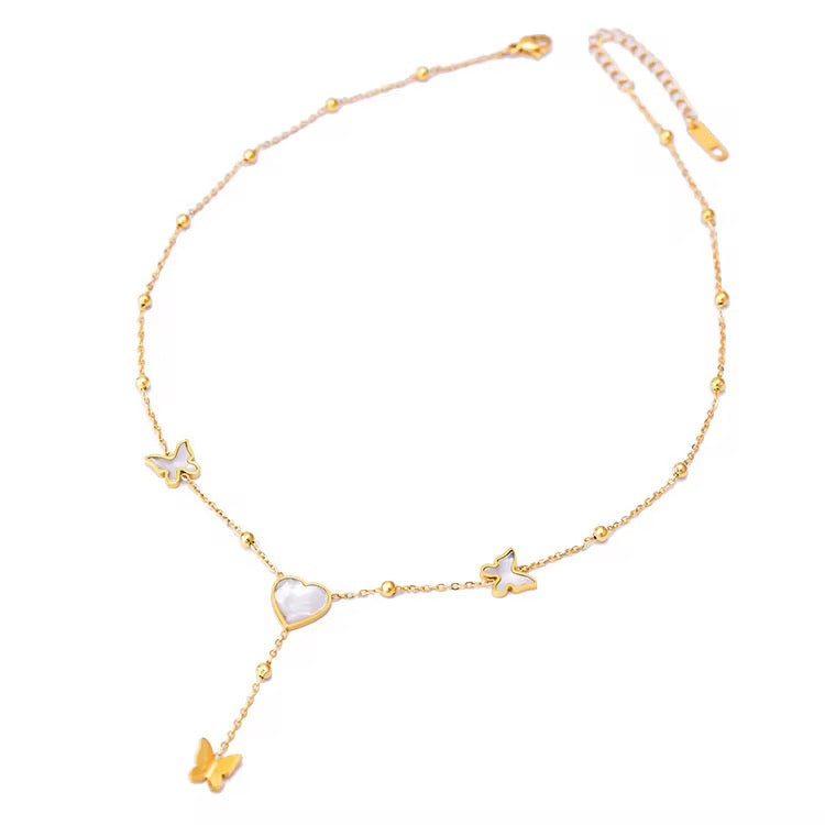 Leka Butterfly Necklace - 18K Gold Anti-Tarnish