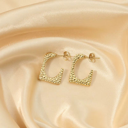 Celeste Luxe Hoop Earrings - 18K Gold Anti-Tarnish