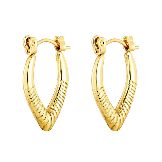Emily Hoop Earrings - 18K Gold Anti-Tarnish