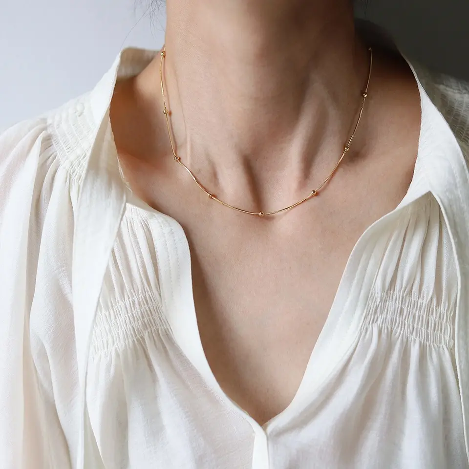 Zoe Necklace - 18K Gold Anti-Tarnish