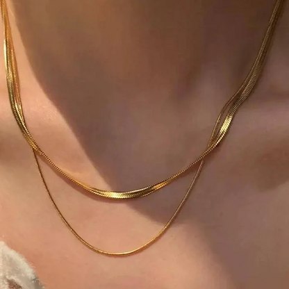Mila Layered Necklace - 18K Gold Anti-Tarnish