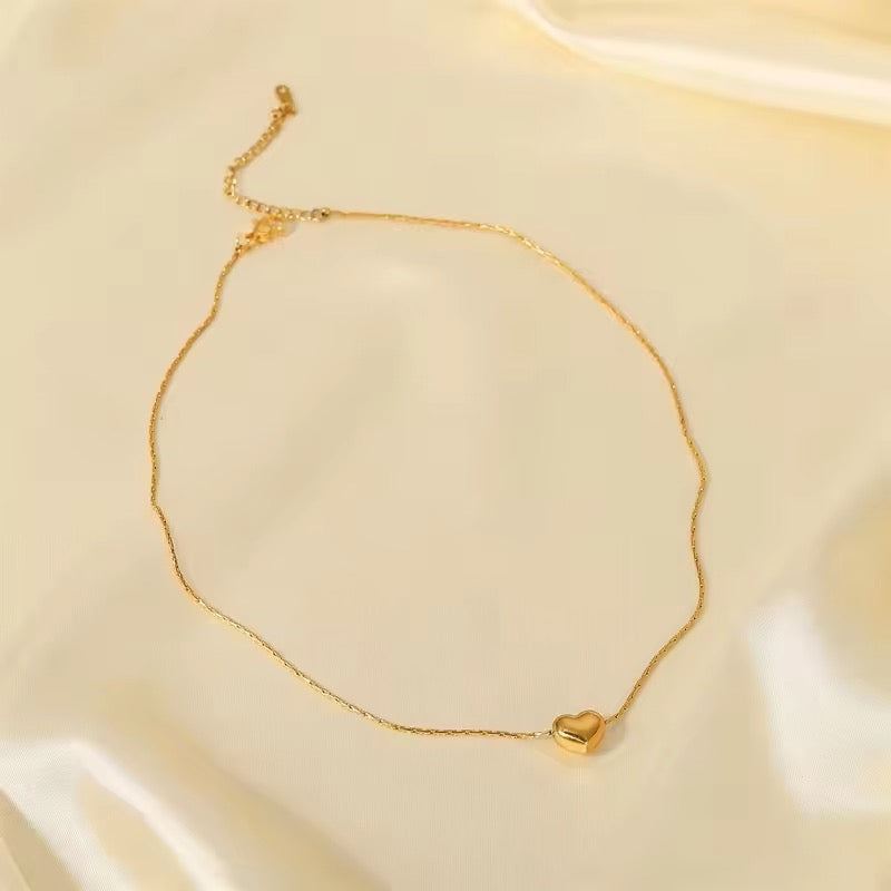 Emma Heart Necklace - 18K Gold Anti-Tarnish