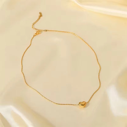 Emma Heart Necklace - 18K Gold Anti-Tarnish