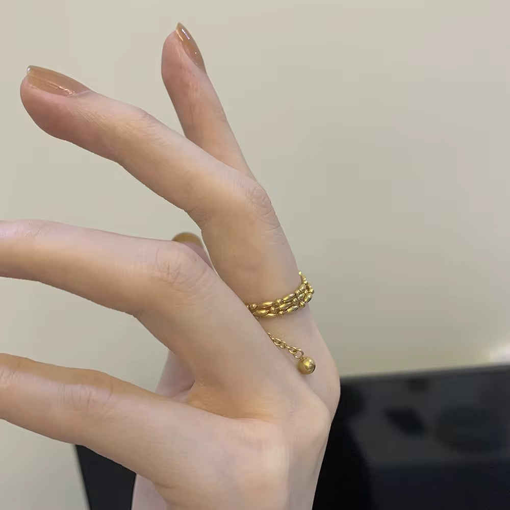 Edie Luxe Layered Ring - 18K Gold Anti-Tarnish