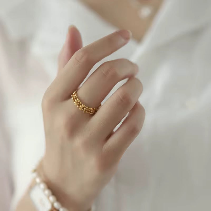 Edie Luxe Layered Ring - 18K Gold Anti-Tarnish