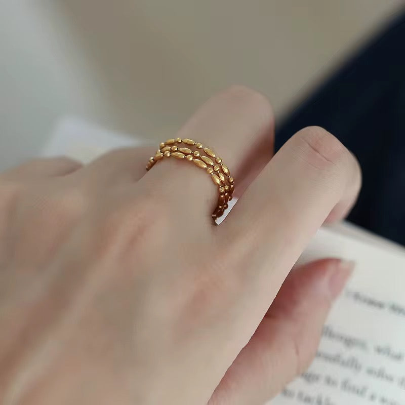 Edie Luxe Layered Ring - 18K Gold Anti-Tarnish
