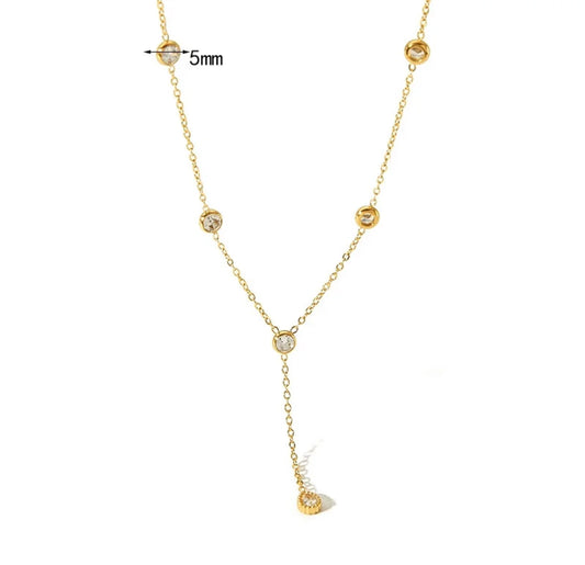 Angela Minimal Necklace - 18K Gold Anti-Tarnish