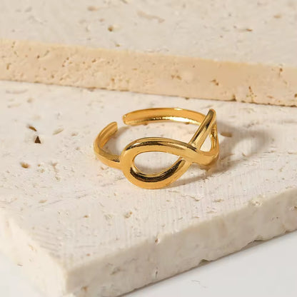 Riley Infinite - 18K Gold Anti-Tarnish Ring