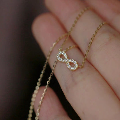 Forever Infinity minimal Necklace – 18K Gold Anti-Tarnish