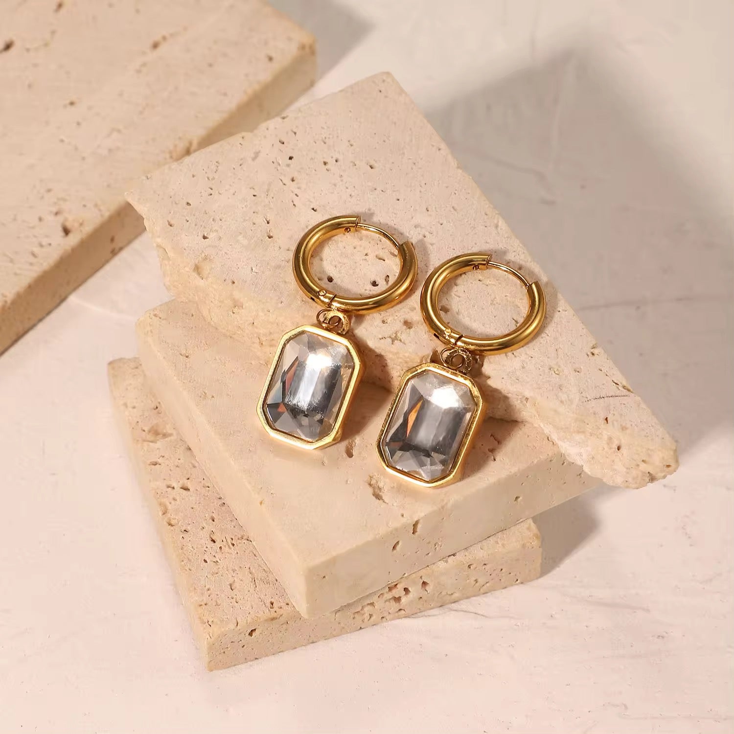 Lena Celestia Earrings - 18K Gold Anti-Tarnish