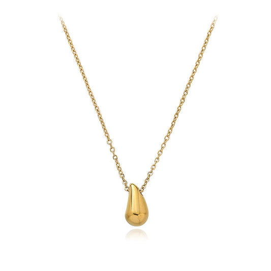 Jamie Tear Pendant Necklace – 18K Gold Anti-Tarnish