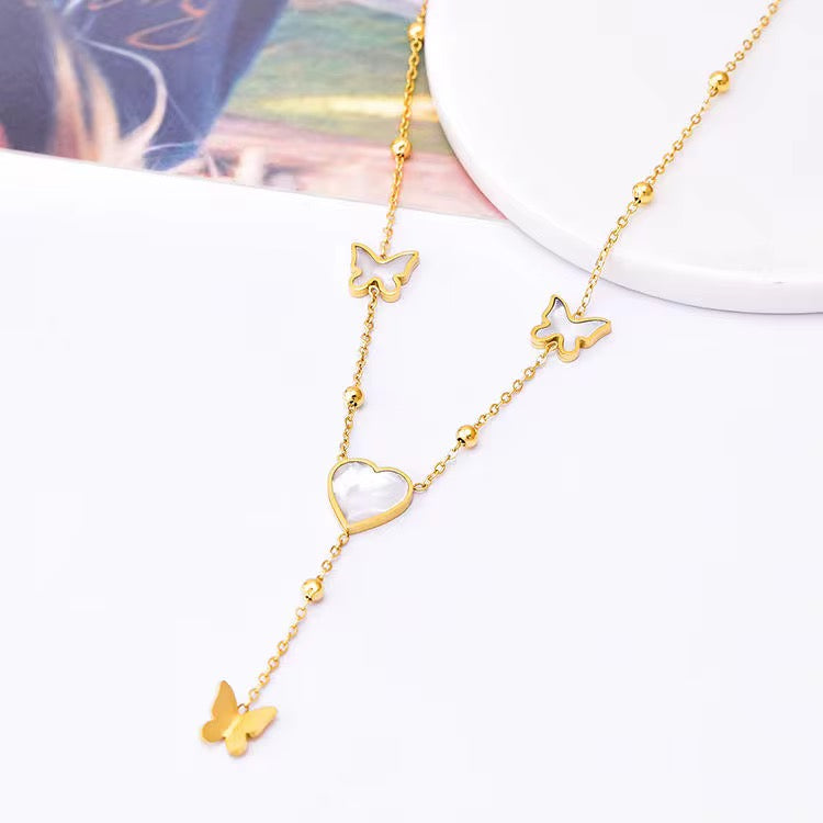 Leka Butterfly Necklace - 18K Gold Anti-Tarnish