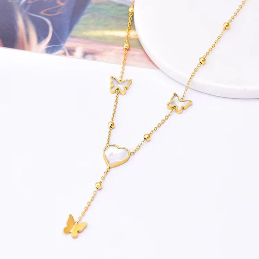 Leka Butterfly Necklace - 18K Gold Anti-Tarnish