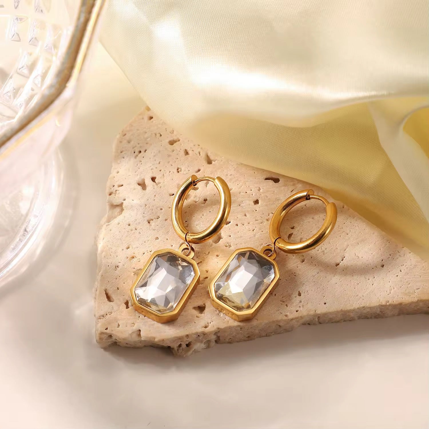 Lena Celestia Earrings - 18K Gold Anti-Tarnish