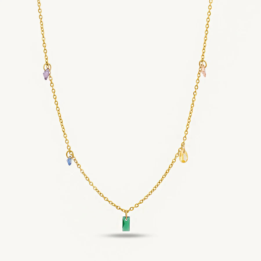 Prism Drop Necklace - 18K Gold Anti-Tarnish