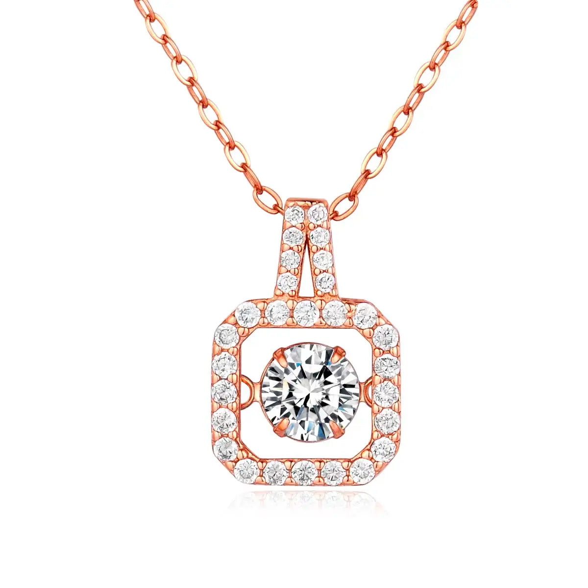 Rhea Square Pendant Necklace - 18K Gold Anti-Tarnish