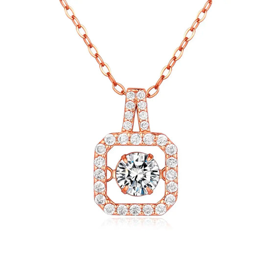 Rhea Square Pendant Necklace - 18K Gold Anti-Tarnish