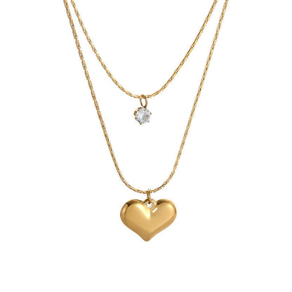 Selene Heart Necklace - 18K Gold Anti-Tarnish