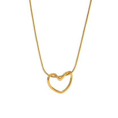 Serena Heart Necklace - 18K Gold Anti-Tarnish