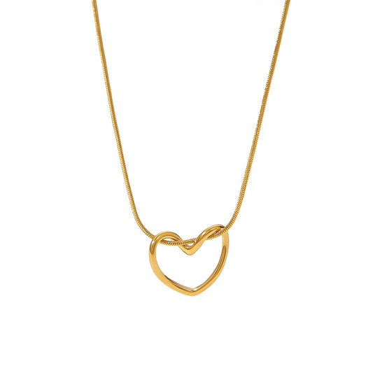 Serena Heart Necklace - 18K Gold Anti-Tarnish