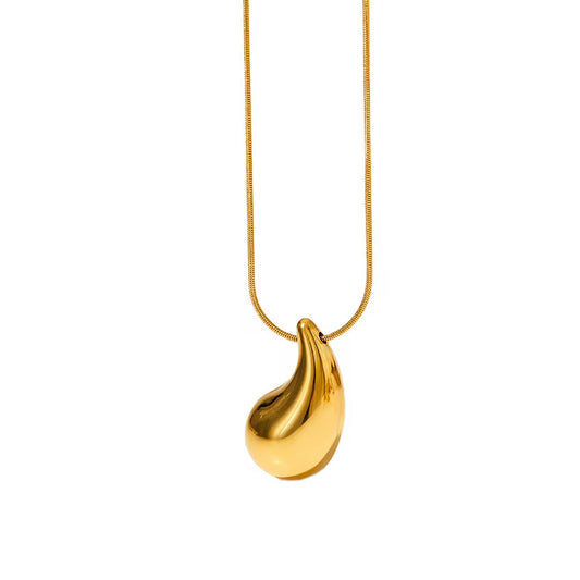 Sia Tear Drop Necklace - 18K Gold Anti-Tarnish