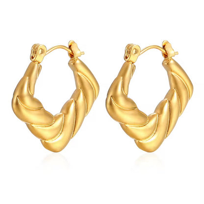 Solara Radiance Hoops - 18K Gold Anti-Tarnish