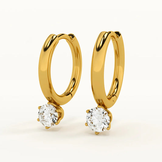 Tiana Radiance Hoop Earrings - 18K Gold Anti-Tarnish