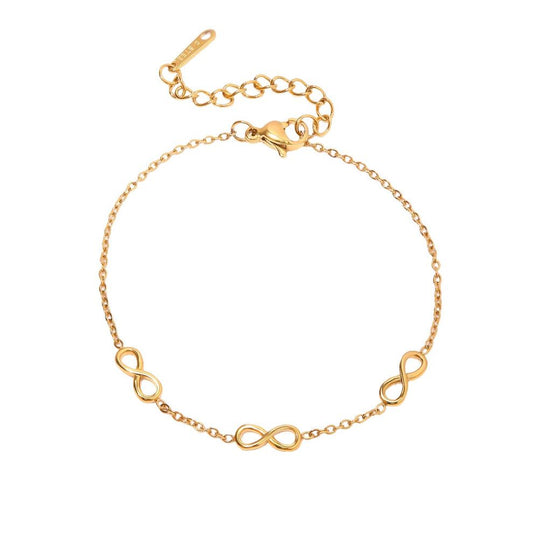 Triple Infinity Bracelet – 18K Gold Anti-Tarnish
