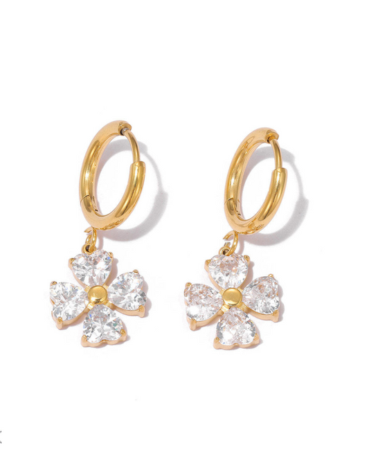 Daisy Huggies - 18K Gold Anti-Tarnish