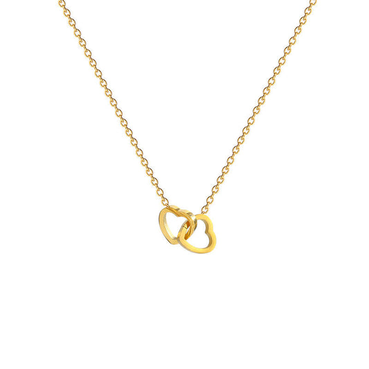 Valentina You & Me Necklace - 18K Gold Anti-Tarnish