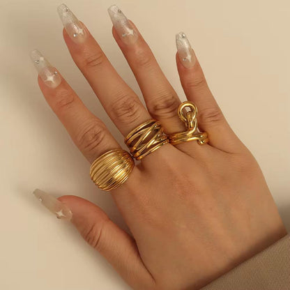 Mir Chunky Shell Ring - 18K Gold Anti-Tarnish