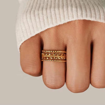 Adele Flower ring- 18K Gold Anti-Tarnish