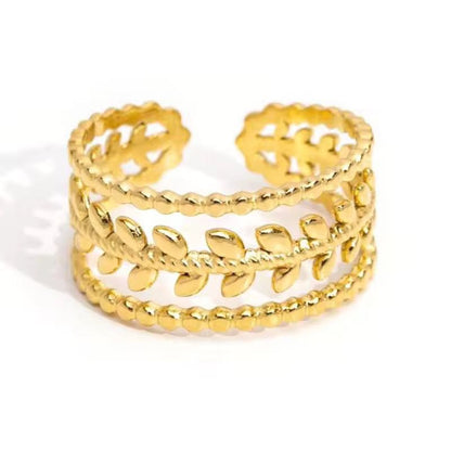 Adele Flower ring- 18K Gold Anti-Tarnish