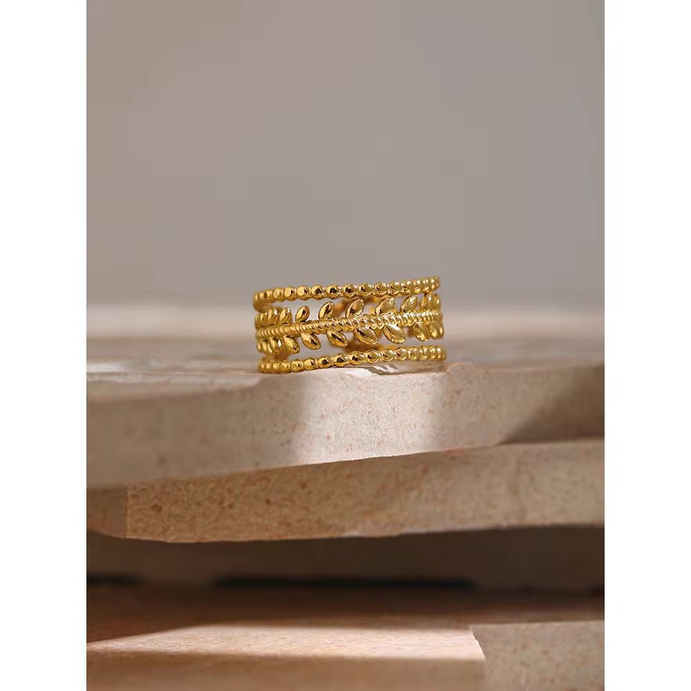 Adele Flower ring- 18K Gold Anti-Tarnish
