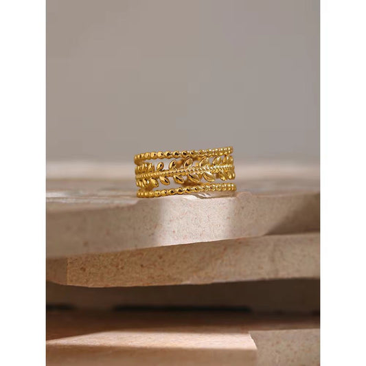 Adele Flower ring- 18K Gold Anti-Tarnish