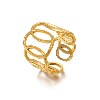 Ashlyn Chunky ring- 18K Gold Anti-Tarnish