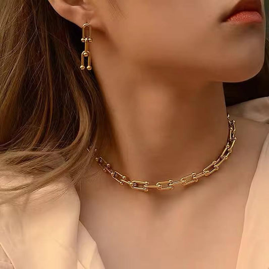 Andrea Chunky Necklace - 18K Gold Anti-Tarnish