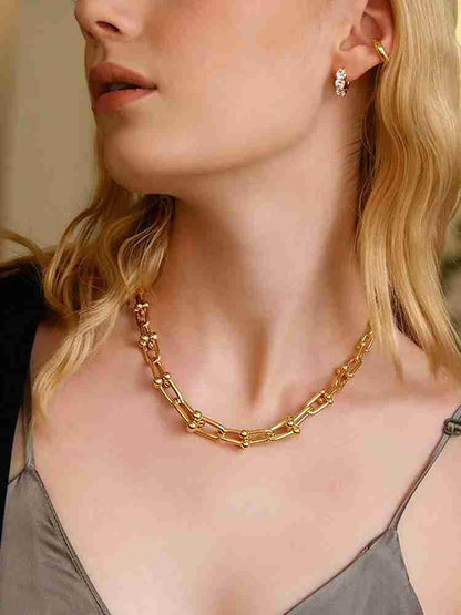 Andrea Chunky Necklace - 18K Gold Anti-Tarnish