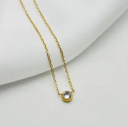 Lena Minimal Necklace - 18K Gold Anti-Tarnish