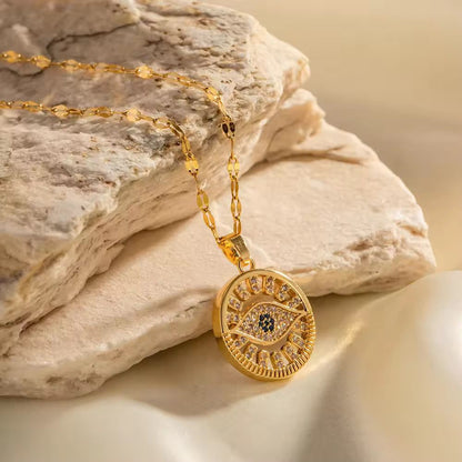 Evileye Necklace - 18K Gold Anti-Tarnish