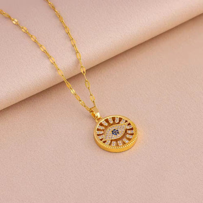 Evileye Necklace - 18K Gold Anti-Tarnish