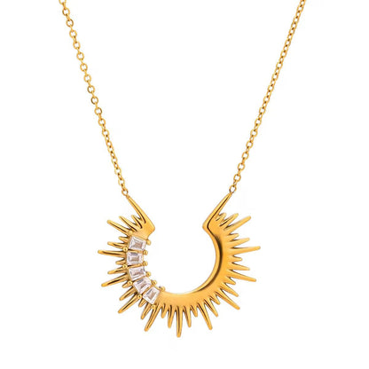 Sneha Moon Necklace - 18K Gold Anti-Tarnish