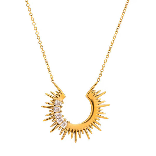 Sneha Moon Necklace - 18K Gold Anti-Tarnish