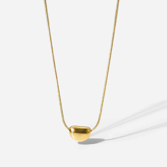 Disha Bean Heart Necklace - 18K Gold Anti-Tarnish
