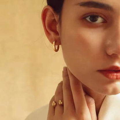 Hema Hoops - 18K Gold Anti-Tarnish