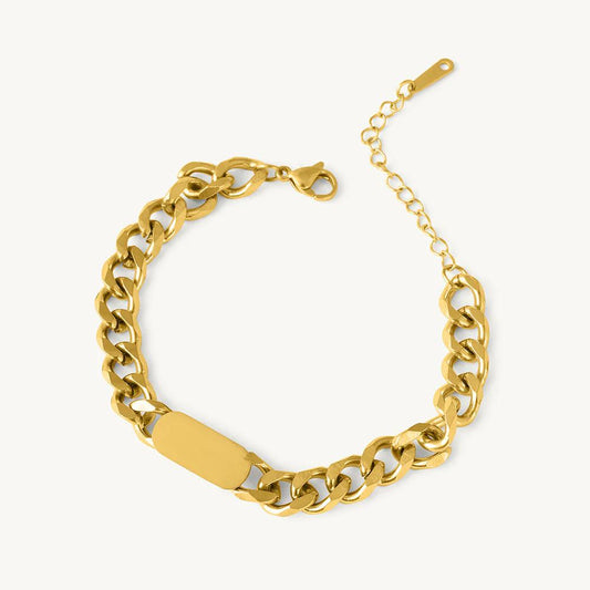 Bar Chain Bracelet – 18K Gold Anti-Tarnish