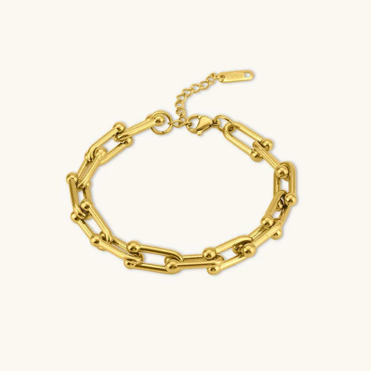 Link Chain Bracelet – 18K Gold Anti-Tarnish